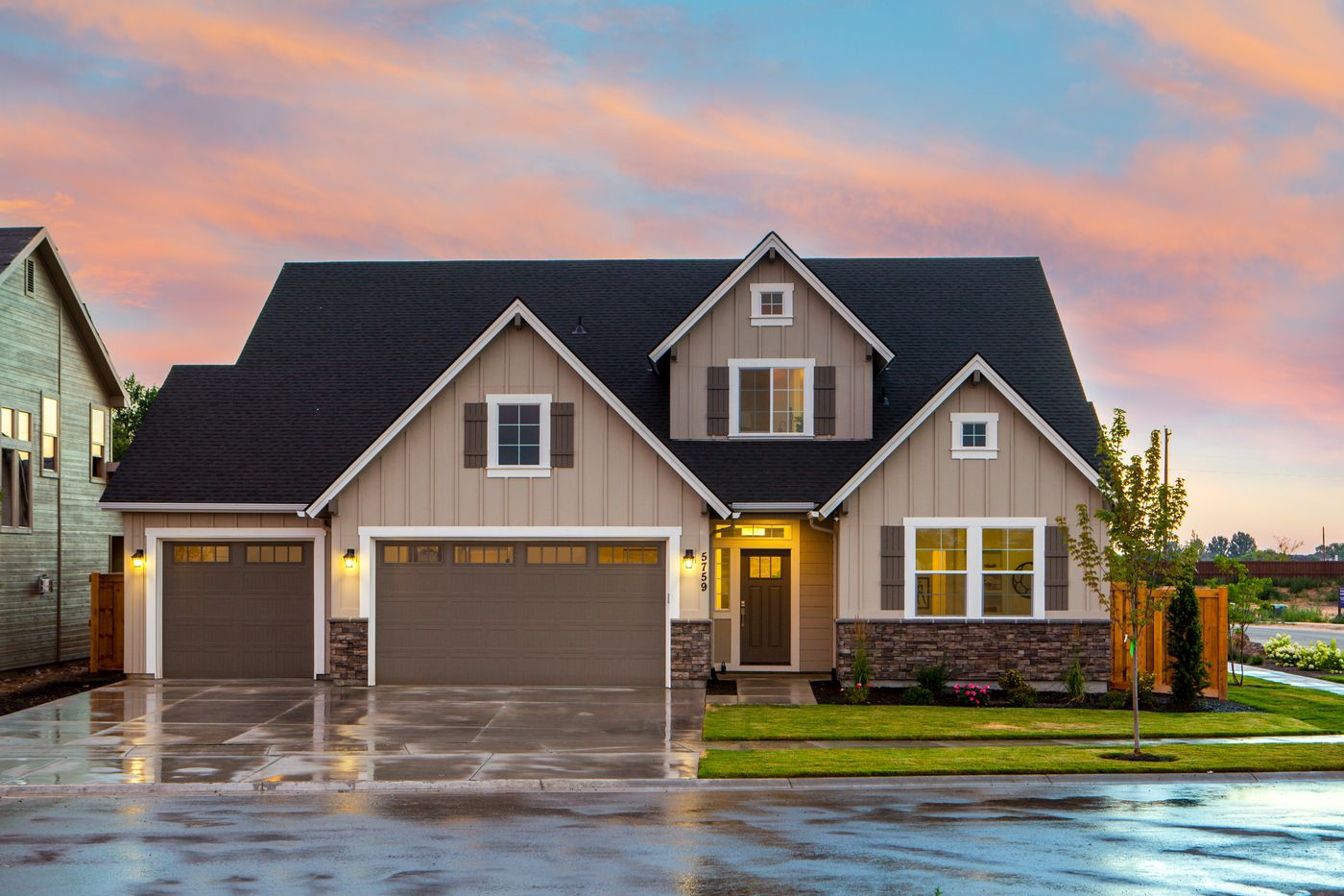 Clean residential driveway ready for a dumpster drop-off or haul-away visit